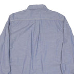 CARHARTT Mens Blue Cotton Blend Button-Down Long Sleeve Shirt M Casual Workwear
