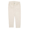 LEVI'S Womens Trousers Cream Regular Boyfriend W31 L25