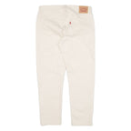 LEVI'S Womens Trousers Cream Regular Boyfriend W31 L25