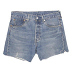 LEVI'S Womens Denim Blue Cut-Off Shorts M W31 Classic Fit Casual Casualwear