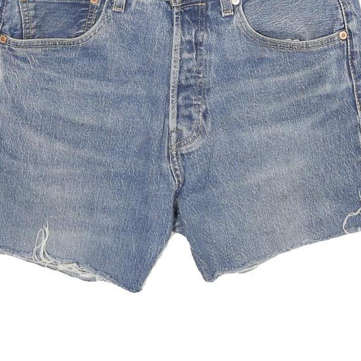 LEVI'S Womens Denim Blue Cut-Off Shorts M W31 Classic Fit Casual Casualwear