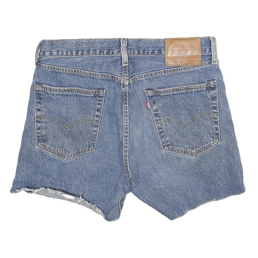 LEVI'S Womens Denim Blue Cut-Off Shorts M W31 Classic Fit Casual Casualwear