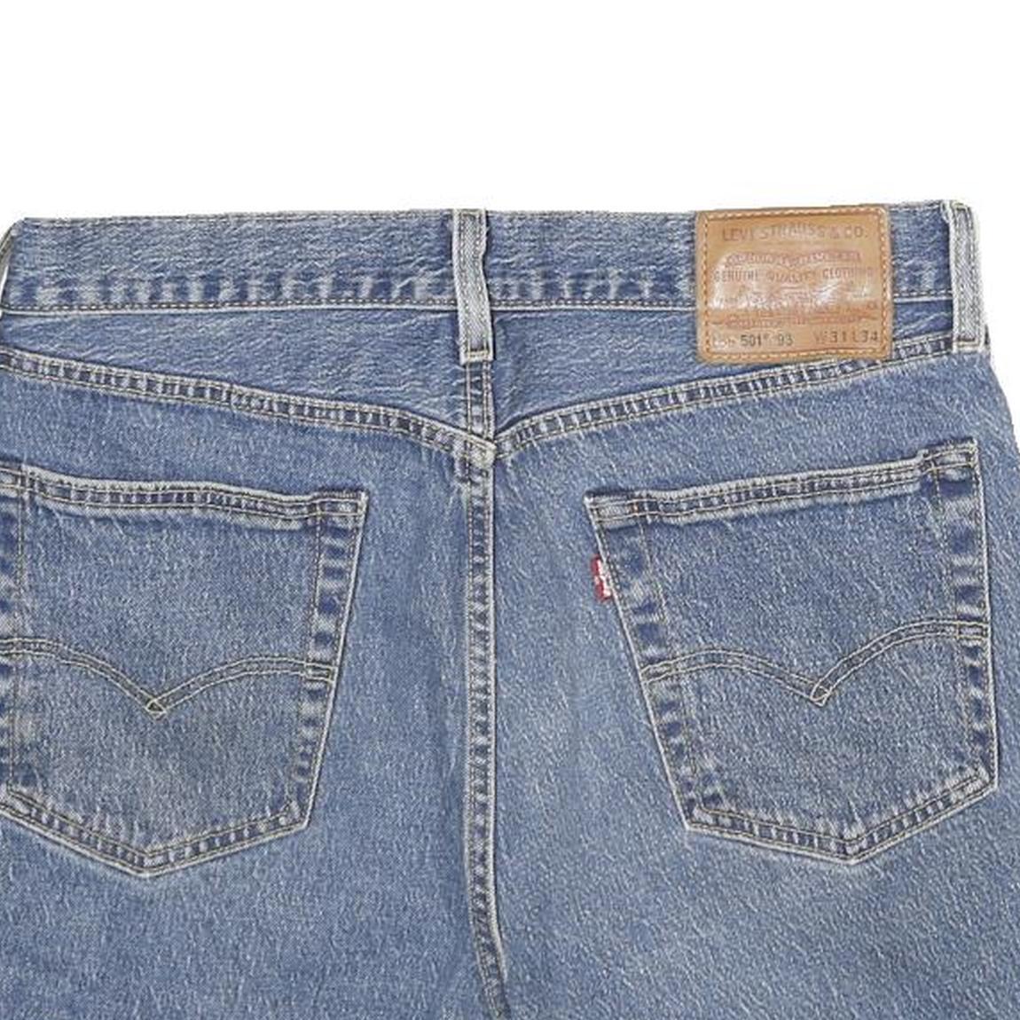 LEVI'S Womens Denim Blue Cut-Off Shorts M W31 Classic Fit Casual Casualwear