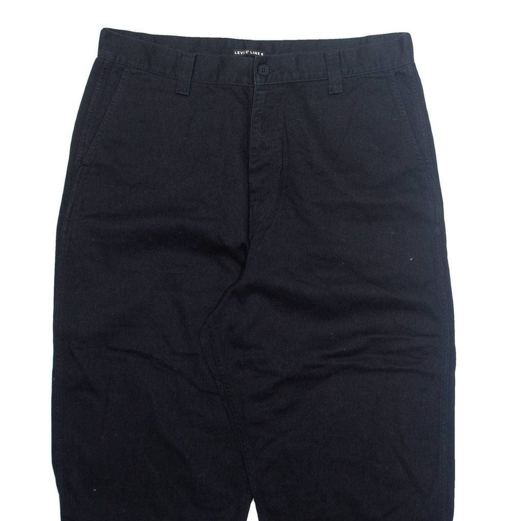 LEVI'S Chino Mens Trousers Black Relaxed Tapered W36 L24