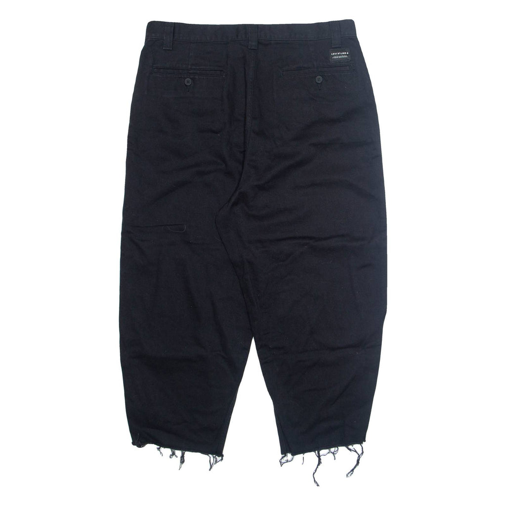 LEVI'S Chino Mens Trousers Black Relaxed Tapered W36 L24