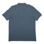LACOSTE Mens Blue Cotton Blend Short Sleeve Plain 3XL Classic Polo Shirt Zip