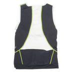 CRANE Cycling Womens Jersey White Sleeveless 1/4 Zip S