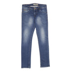 GUESS Womens Jeans Blue Regular Skinny Denim Medium W32 L32 Stylish Zip