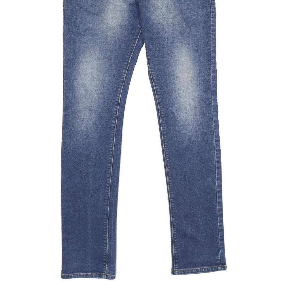 GUESS Womens Jeans Blue Regular Skinny Denim Medium W32 L32 Stylish Zip