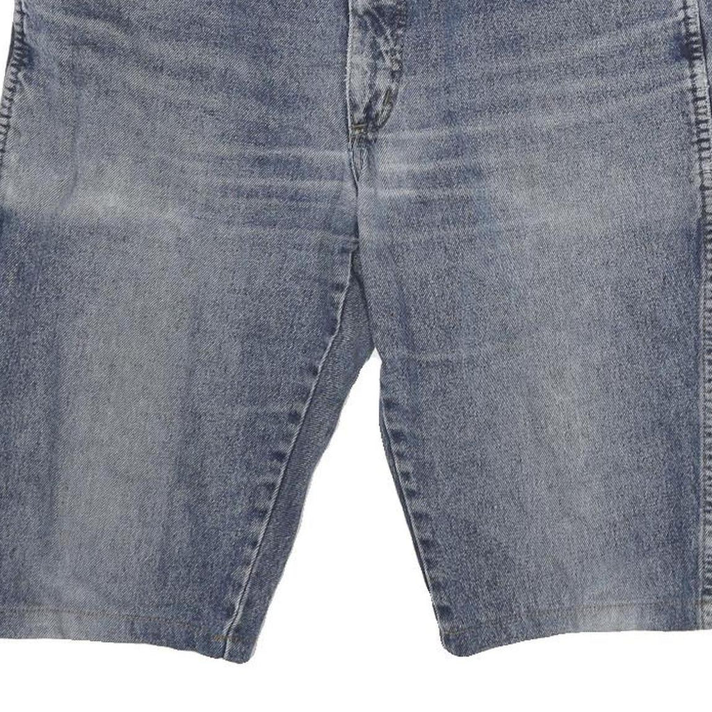 WRANGLER Mens Denim Blue Casual Shorts XL W34 Classic Cotton Blend Comfortable