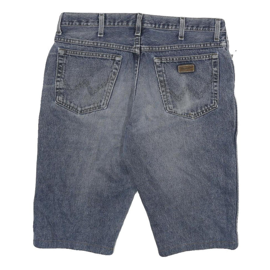 WRANGLER Mens Denim Blue Casual Shorts XL W34 Classic Cotton Blend Comfortable