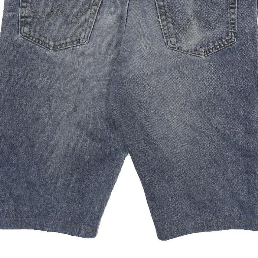 WRANGLER Mens Denim Blue Casual Shorts XL W34 Classic Cotton Blend Comfortable