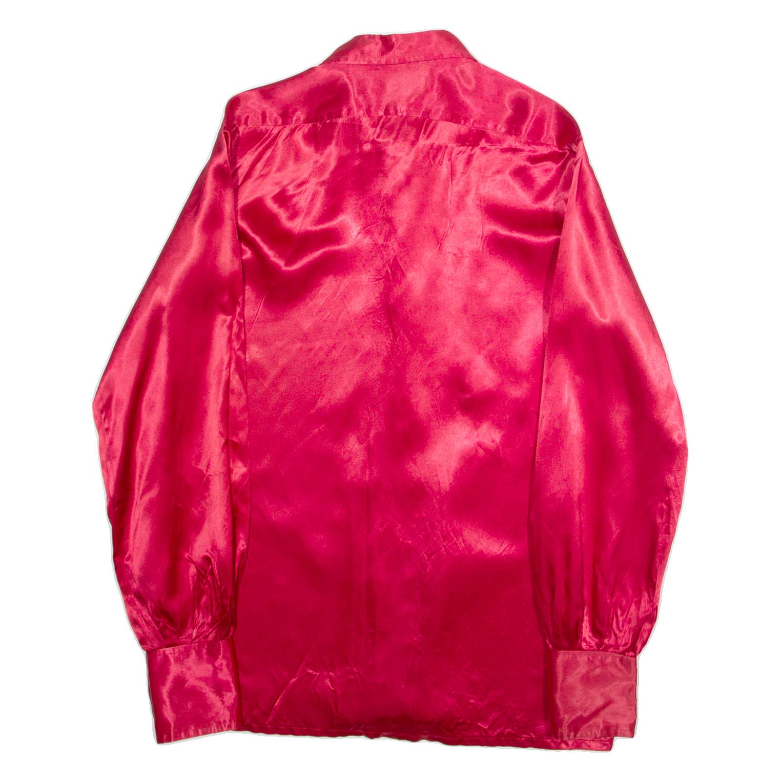 HARRY KIRG Womens Shirt Red Collared Long Sleeve L