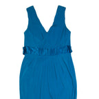 COAST Womens Bodycon Dress Blue Sleeveless Knee Length UK 12