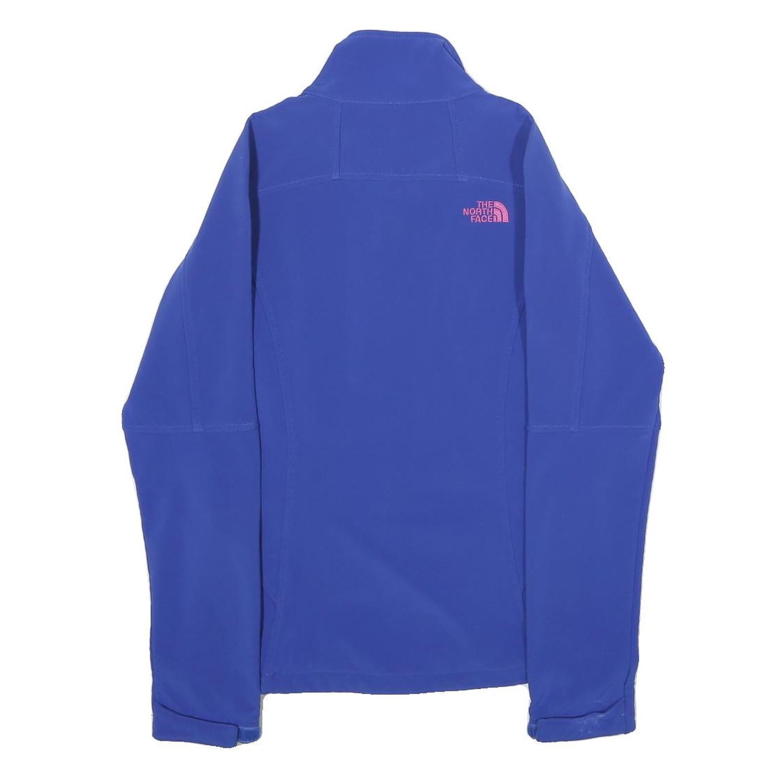 THE NORTH FACE Womens Blue Jacket S Polyester Blend Plain Zip Outdoor Active