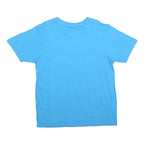 ADIDAS Mens Blue Cotton Blend Graphic T-Shirt L Short Sleeve Crew Neck Casual