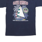VALERO Mens Navy Santo Domingo Graphic T-Shirt L Short Sleeve Crew Neck