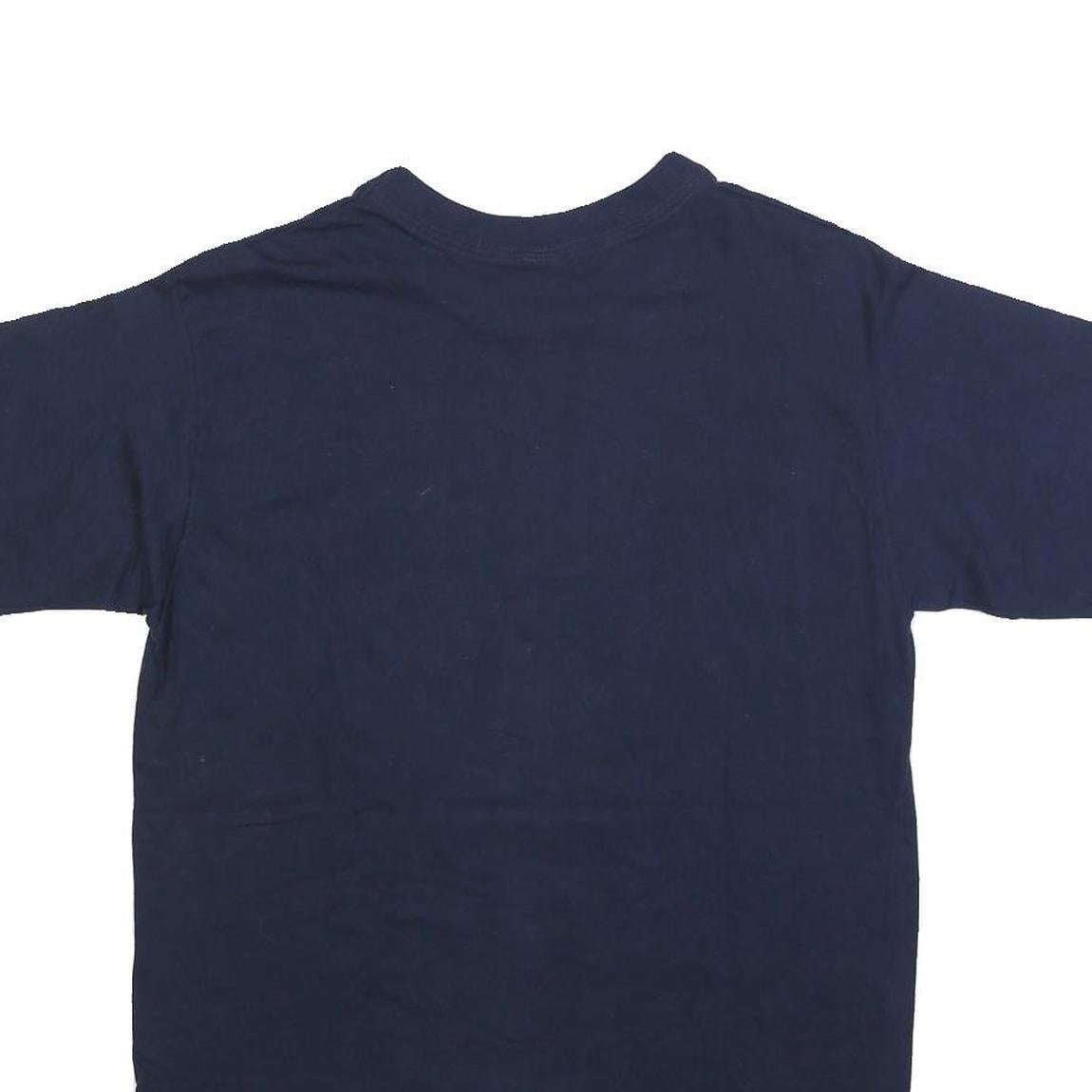 VALERO Mens Navy Santo Domingo Graphic T-Shirt L Short Sleeve Crew Neck