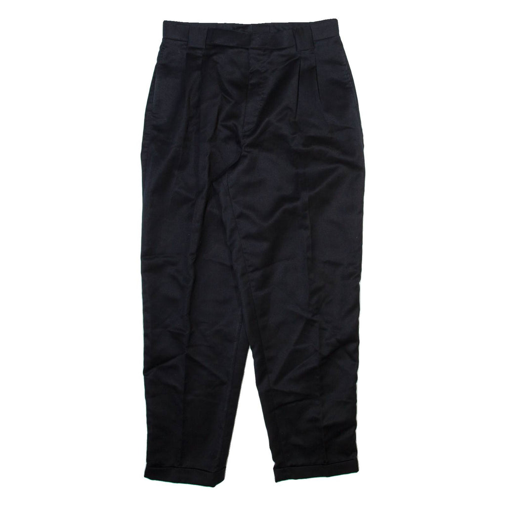 Mens Trousers Black Relaxed Tapered W30 L28