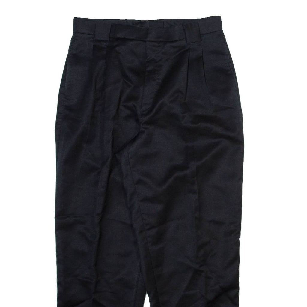 Mens Trousers Black Relaxed Tapered W30 L28