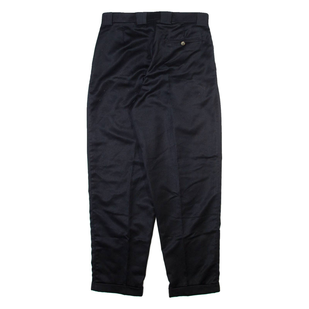 Mens Trousers Black Relaxed Tapered W30 L28