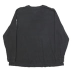 CARHARTT Womens Black Long Sleeve Crew Neck T-Shirt XL Printed Logo Sleeve