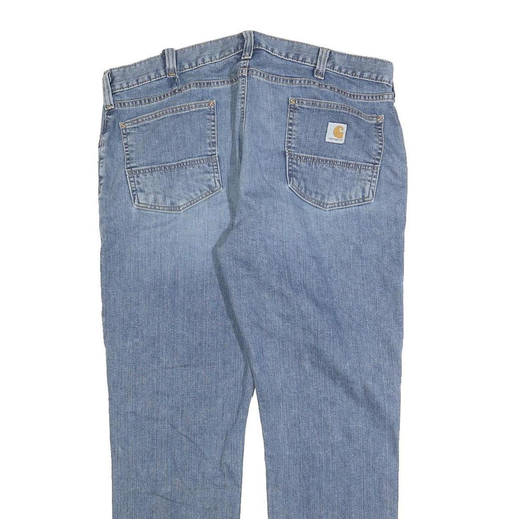 CARHARTT Mens Relaxed Light Blue Denim Jeans W38 L30 Zip Closure Pockets