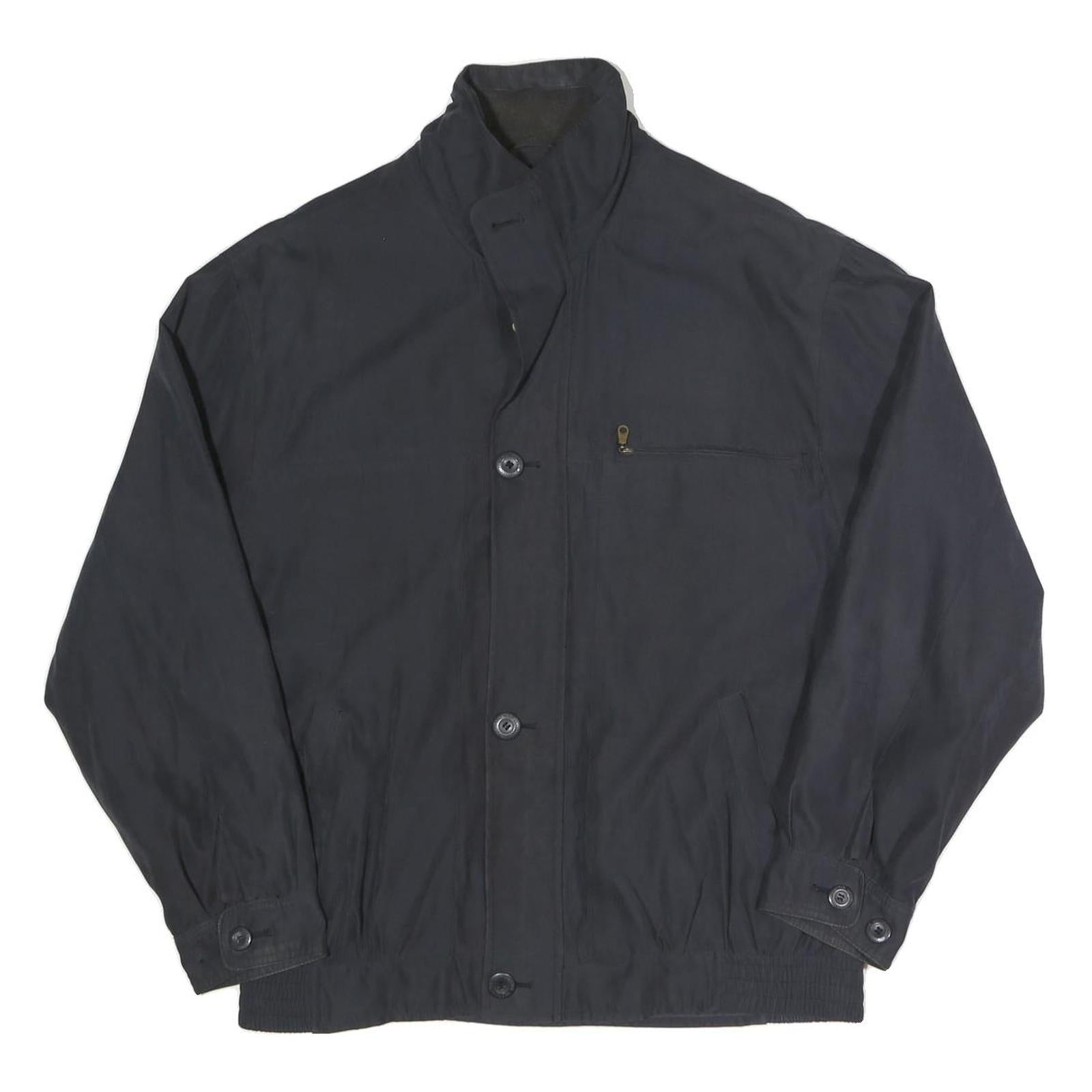 WESTMINSTER SPORTS Mens Black Jacket L Polyester Blend Plain Zip Casual