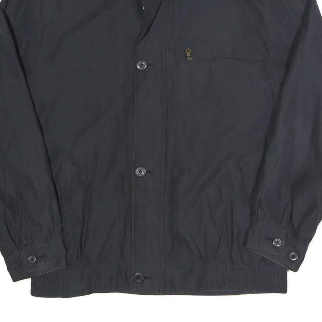 WESTMINSTER SPORTS Mens Black Jacket L Polyester Blend Plain Zip Casual