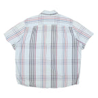 CARHARTT Mens White & Grey Check Shirt XL Casual Cotton Blend Button Down Short