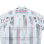 CARHARTT Mens White & Grey Check Shirt XL Casual Cotton Blend Button Down Short