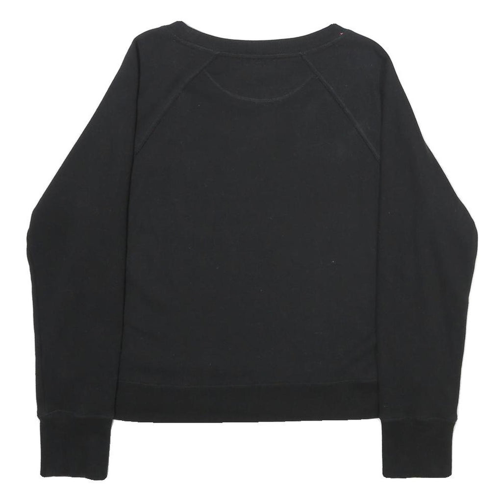CALVIN KLEIN PERFORMANCE Womens Black Cotton Blend Crew Neck Sweatshirt S