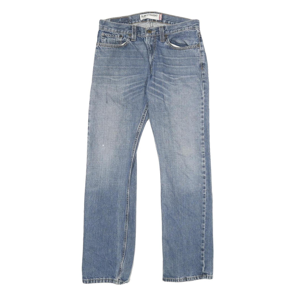 LEVI'S 514 Mens Slim Jeans Blue Denim Light W31 L32 Straight Cotton Zip
