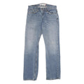 LEVI'S 514 Mens Slim Jeans Blue Denim Light W31 L32 Straight Cotton Zip