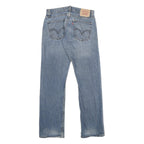 LEVI'S 514 Mens Slim Jeans Blue Denim Light W31 L32 Straight Cotton Zip