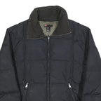 DIESEL Mens Black XL Nylon Quilted Jacket Zip Up Casual Outerwear