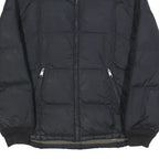 DIESEL Mens Black XL Nylon Quilted Jacket Zip Up Casual Outerwear