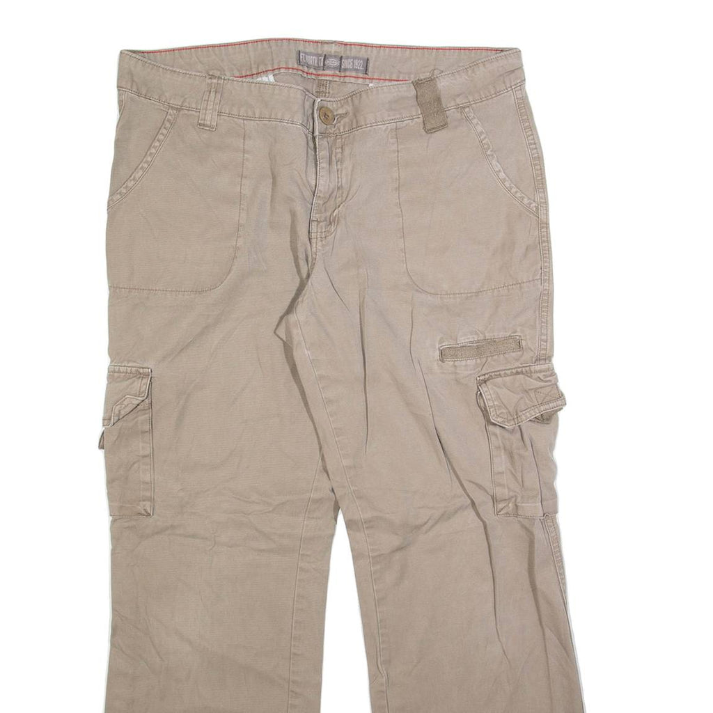 DICKIES Cargo Womens Trousers Grey Relaxed Straight W34 L30