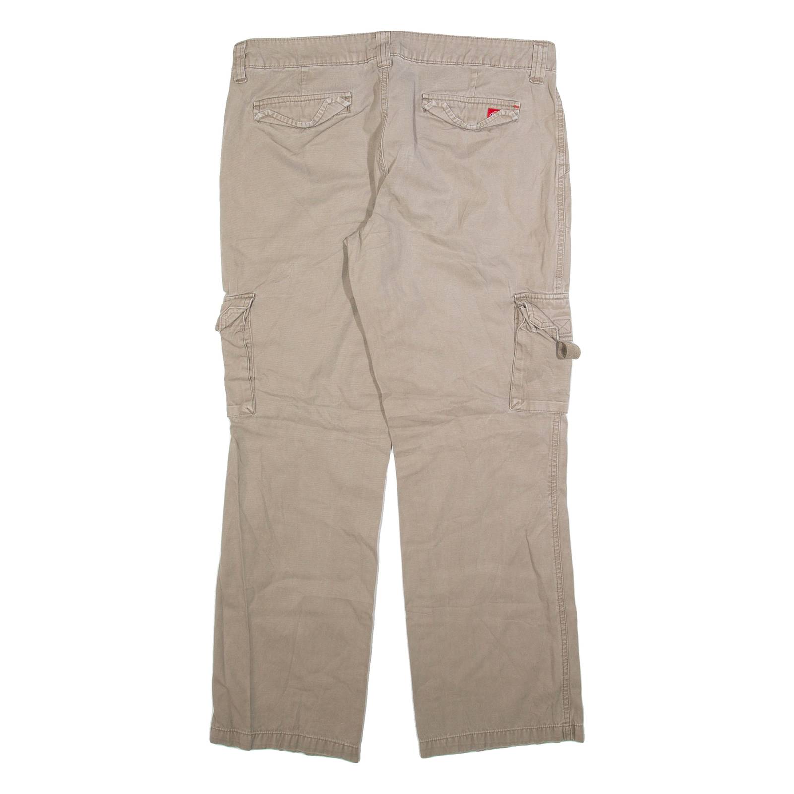DICKIES Cargo Womens Trousers Grey Relaxed Straight W34 L30