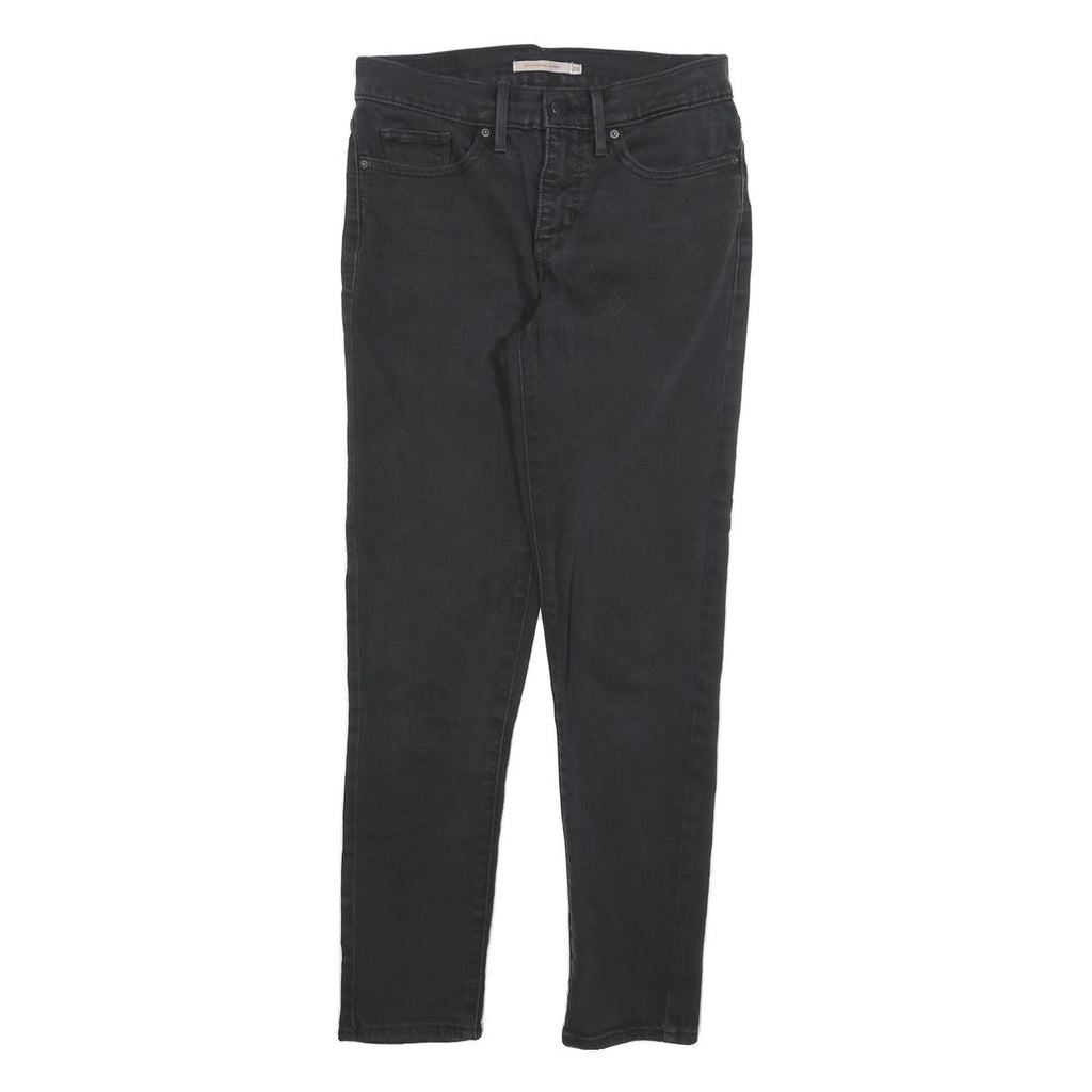 LEVI'S 311 Womens Jeans Black Slim Skinny Denim W26 L27 Zip Cotton Blend