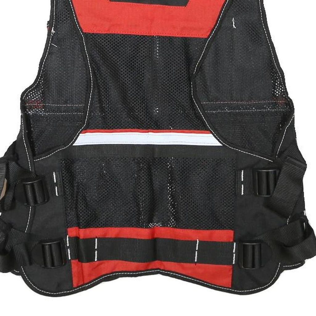 LTI Mens Black & Red Workwear Utility Zip Jacket S Polyester Blend Pockets