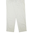 TIMBERLAND Mens Cotton Blend White Regular Straight Trousers W33 L33 Classic Zip