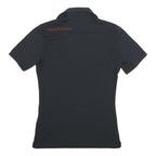 MAMMUT Womens Black Short Sleeve Polo Shirt S Cotton Blend Casual Lightweight
