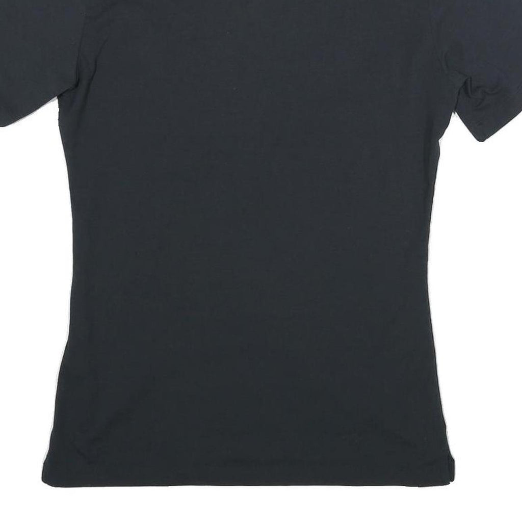 MAMMUT Womens Black Short Sleeve Polo Shirt S Cotton Blend Casual Lightweight