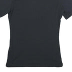 MAMMUT Womens Black Short Sleeve Polo Shirt S Cotton Blend Casual Lightweight