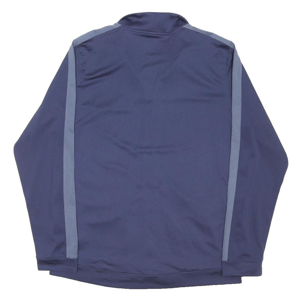 UNDER ARMOUR Mens Blue Slim Jacket XL Polyester Blend Zip Plain Sportswear
