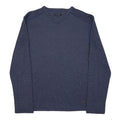 TED BAKER Mens Blue Plain V-Neck Basic Knit Jumper M Cotton Blend Comfort Style