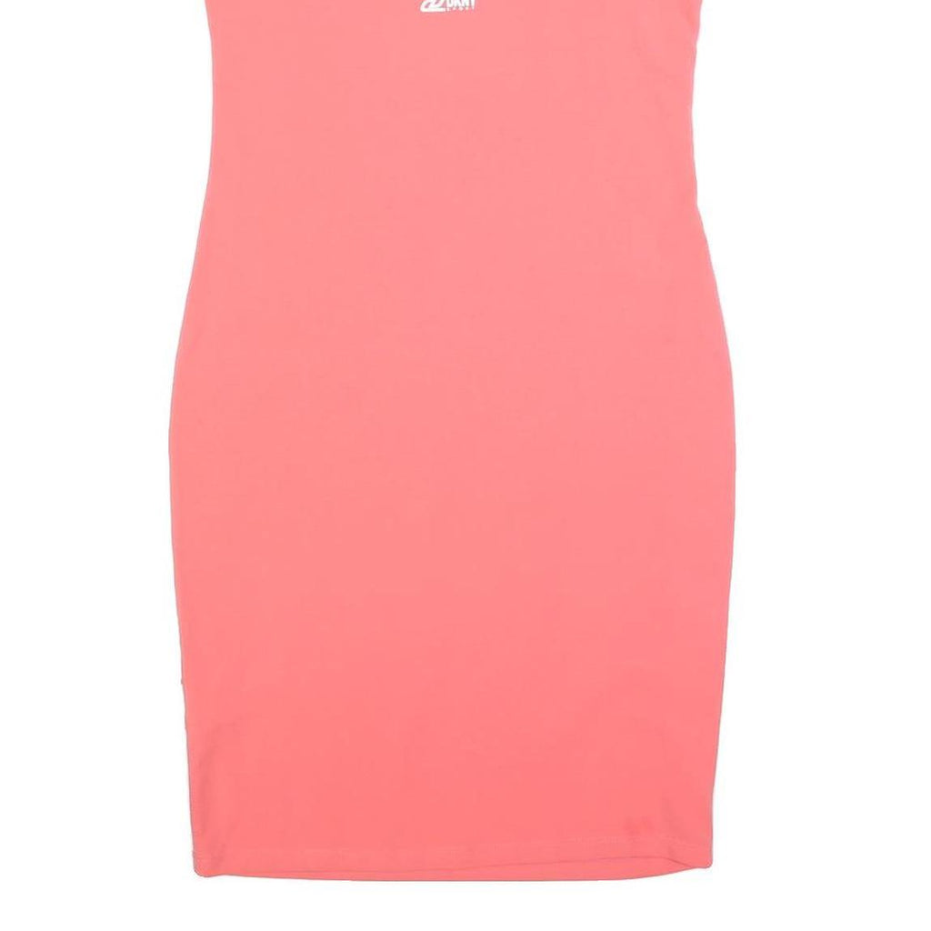 DKNY Womens Pink Sports Bodycon Jersey Dress Cotton Blend S Sporty Casual