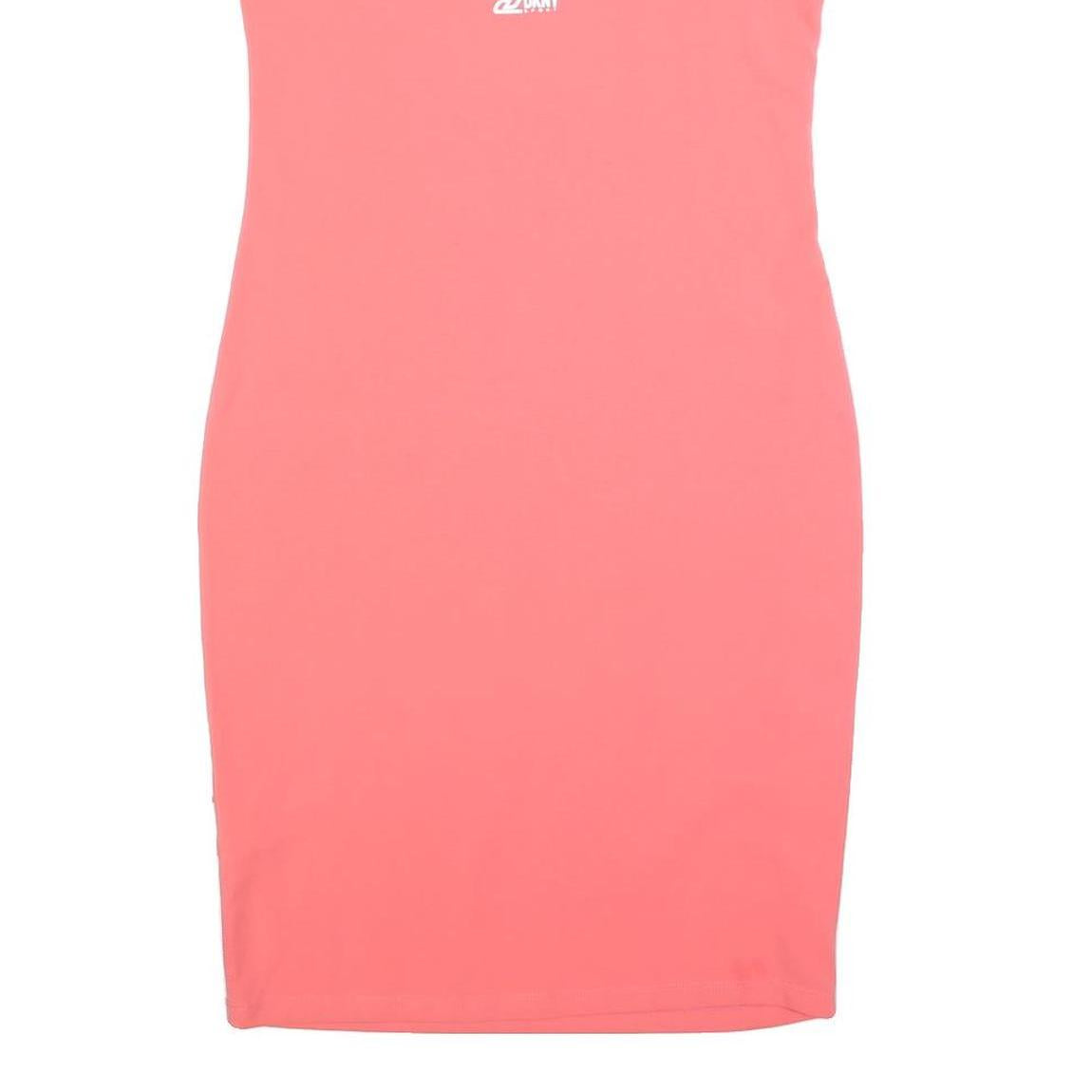 DKNY Womens Pink Sports Bodycon Jersey Dress Cotton Blend S Sporty Casual