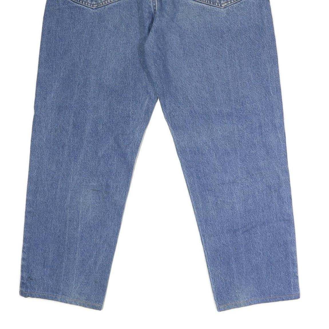 CARHARTT Mens Regular Fit Blue Denim Jeans Button W36 L27 Classic Cotton